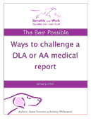 Ways to challenge a disability living allowance (DLA) medical report cover