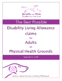 Cover of Best Possible Disability Living Allowance claims for Adults on Physical Health Grounds